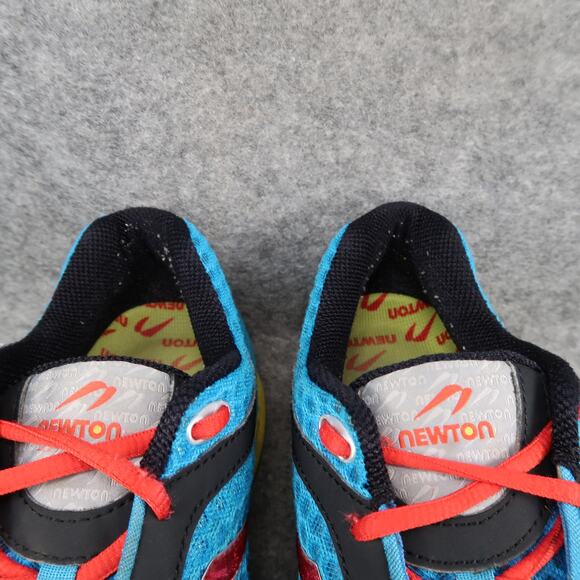 Newton Running Shoes Mens 9 Athletic Motion Trainer Sneaker Mesh Blue Yellow - Picture 3 of 13